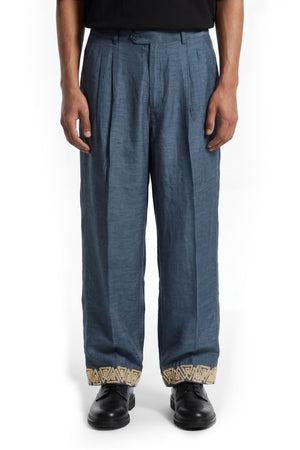 Zariya raw silk pants