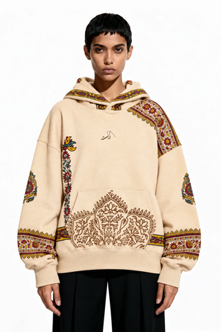 Biscotti Block Print Paisley Hoodie
