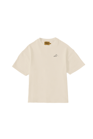 beige logo t shirt (v1)