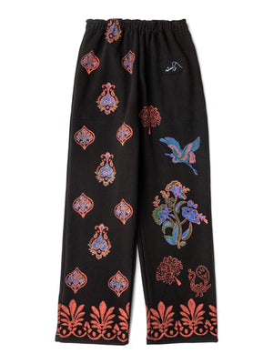 Black kalamkaar sweatpants (V6)