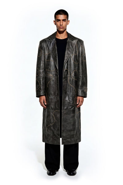 Obsidian trace long coat – Rastah