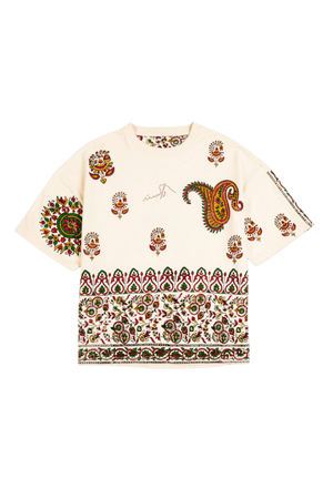 Block print paisley T-shirt