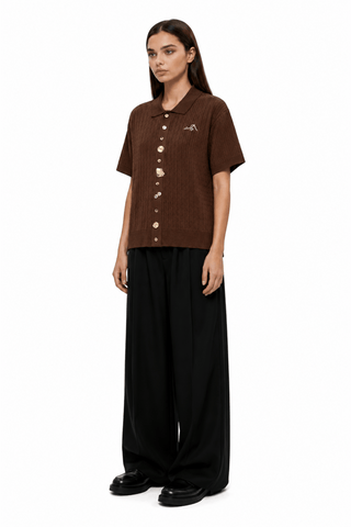 Humraah Knit Button Down