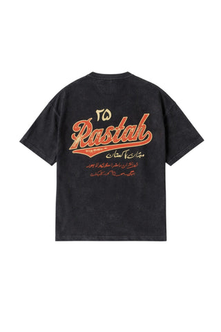 Black Acid Wash Made In Pak T Shirt (V5)