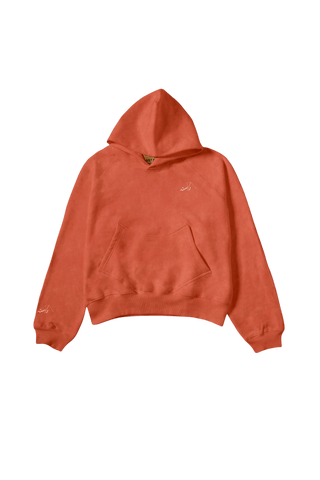 BURNT ORANGE MADE IN PAK HOODIE (V4)