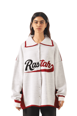 "Babe ruth" knit sweater