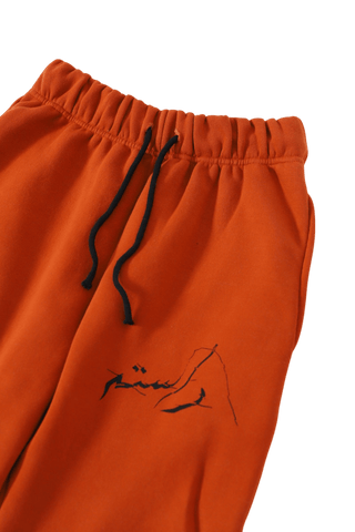 "ENLIGHTENMENT" RUST SWEATPANTS