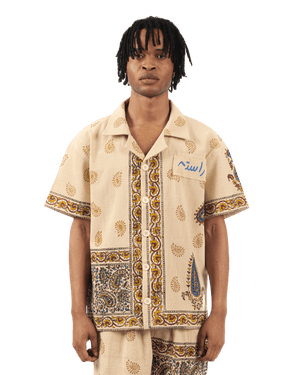 Desert tapestry block print shirt