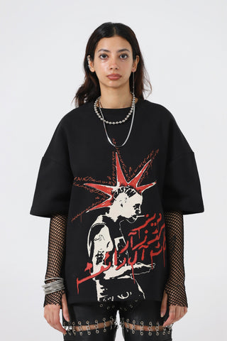 "These kids" screen print black T-shirt