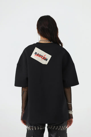 "These kids" screen print black T-shirt