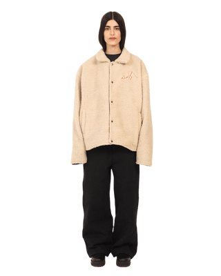 BEIGE SHERPA JACKET