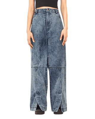 BLUE ACID WASH DENIM PANTS