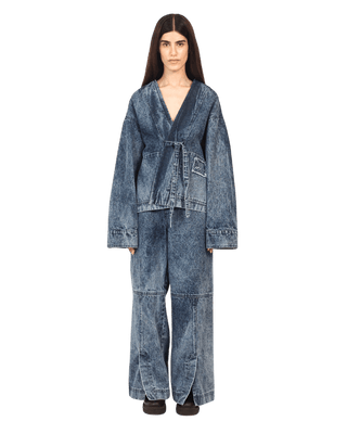 BLUE ACID WASH DENIM KIMONO