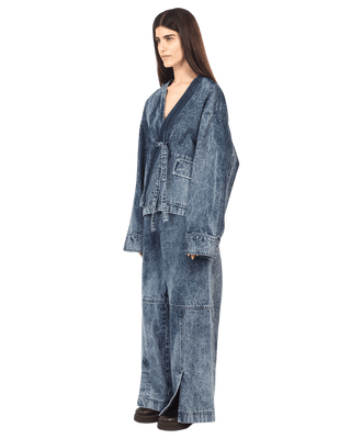 BLUE ACID WASH DENIM KIMONO