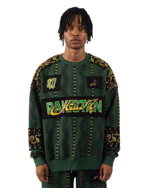 PAK signature stripe sweatshirt