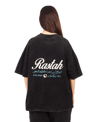 BLACK ACID WASH MADE IN PAK T-SHIRT (V4)