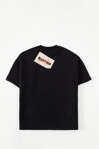 "These kids" screen print black T-shirt