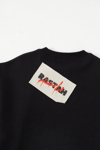"These kids" screen print black T-shirt