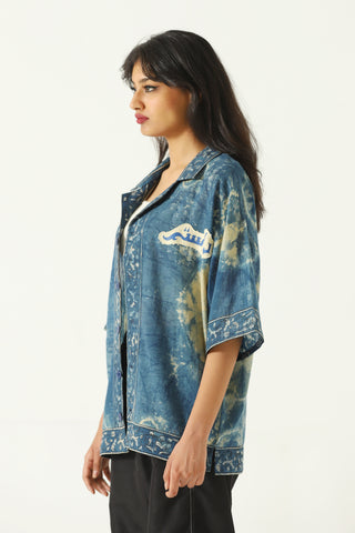 "MITHI" HAND DYED BUTTON DOWN