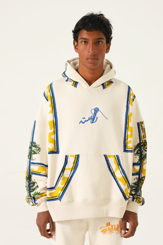 "palm springs" blockprint hoodie