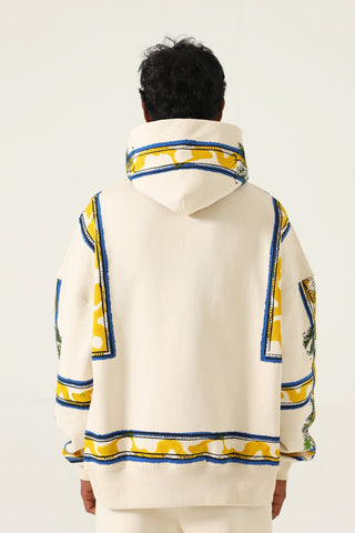 "palm springs" blockprint hoodie