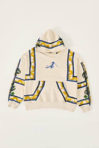"palm springs" blockprint hoodie