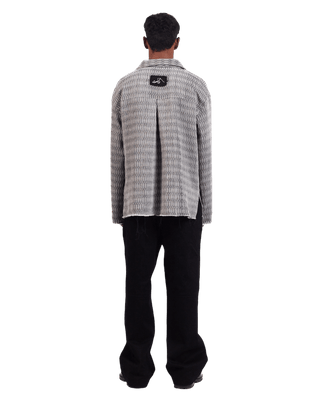 GREY DOBBY WEAVE BUTTON DOWN