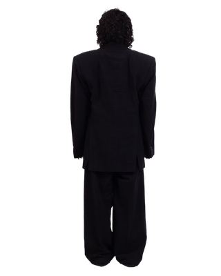 BLACK KHADDAR BLAZER