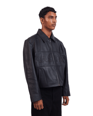 APPLIQUÉD LEATHER JACKET