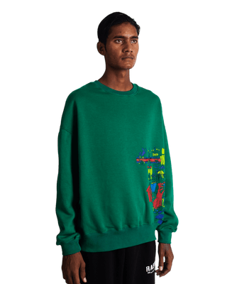 "MONEYBALL" GREEN SWEATSHIRT