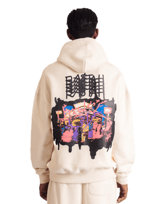 "METROPOLIS DREAM" BEIGE HOODIE