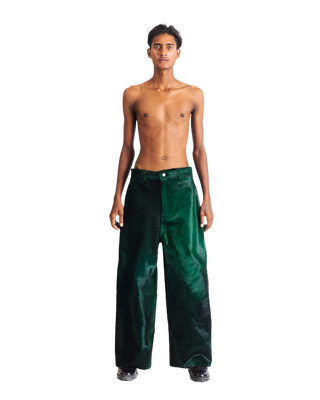 "EMBER RELIC" LEATHER TROUSERS