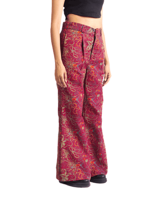 "TANGERINE" JACQUARD WOVEN TROUSERS