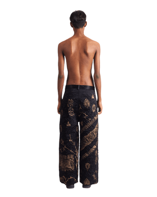 "GOLDEN" SILK BLOCKPRINT TROUSERS