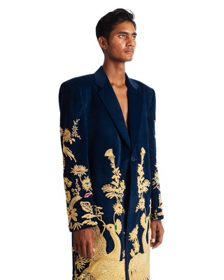 "GOLDEN PEACOCK" LONG COAT