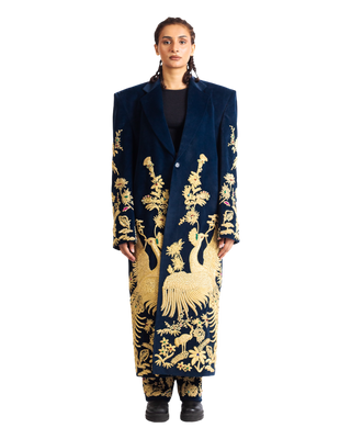 "GOLDEN PEACOCK" LONG COAT