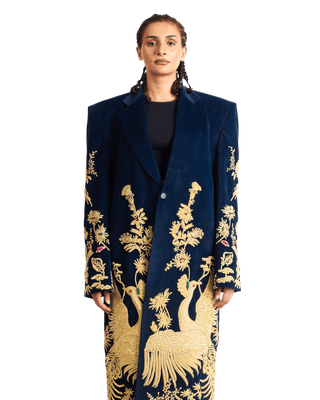 "GOLDEN PEACOCK" LONG COAT