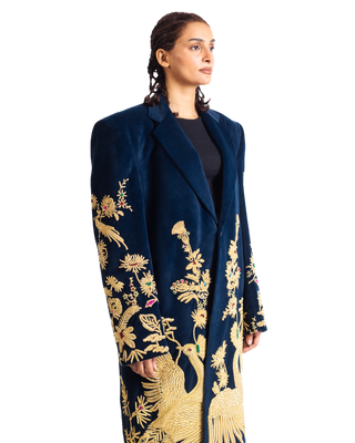 "GOLDEN PEACOCK" LONG COAT