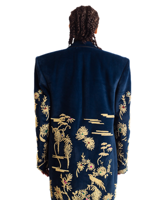 "GOLDEN PEACOCK" LONG COAT