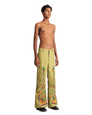 "PEACOCK SYMPHONY" TROUSERS