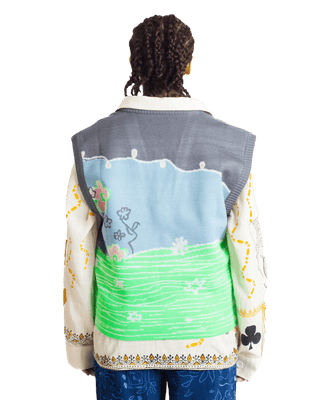 "FAIRY MEADOWS" KNIT VEST