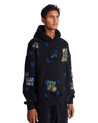 PATCHWORK BLOCKPRINT HOODIE V5