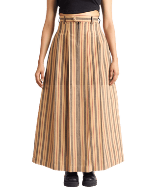 "SUNSET STRIPES" MAXI SKIRT