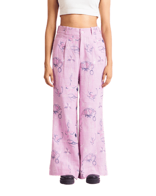 "THORNS AND ROSES" KHADDAR PANTS