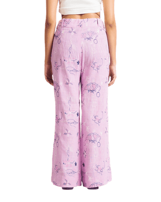 "THORNS AND ROSES" KHADDAR PANTS