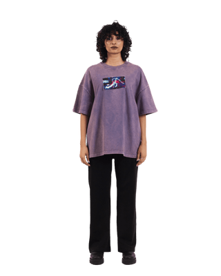 "Lost in Time" Acid Washed Oversized T-Shirt