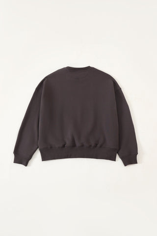 "Insaaf" ash grey printed sweatshirt