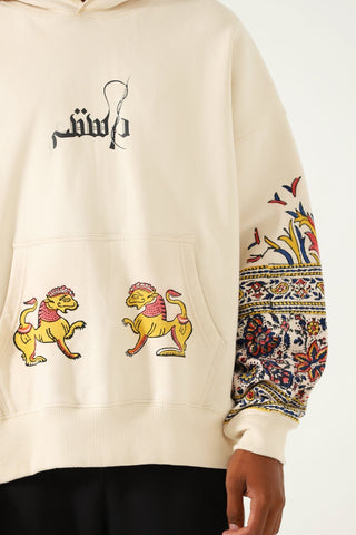 "Kalamkaar" hand block print hoodie V3