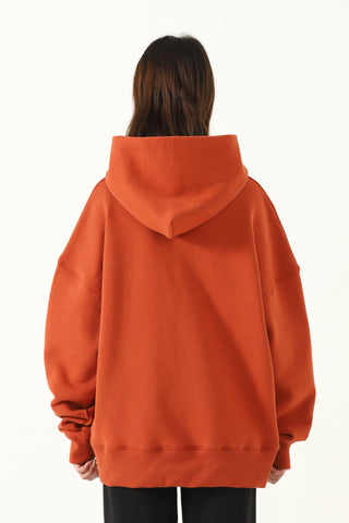 Deep rust logo hoodie