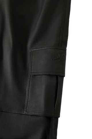 leather cargo pants
